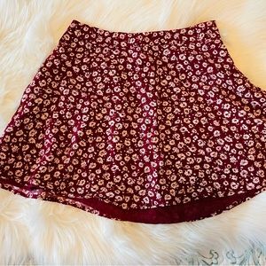 Forever 21 floral mini skirt